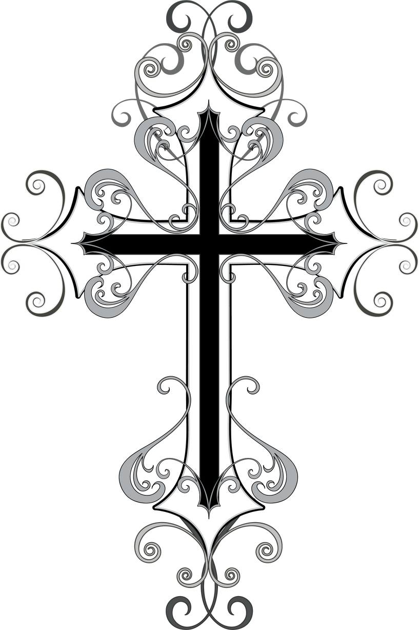 Gothic white cross